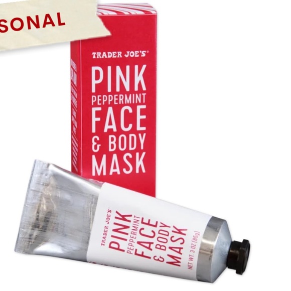 ❤️ Trader Joe’s Pink Peppermint Face & Body Mask New in Box - Picture 2 of 5